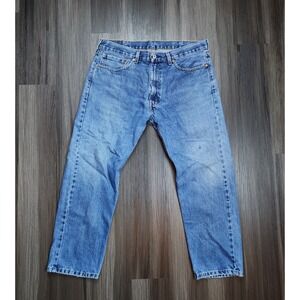 Levi's 505 Men's 38×29 Regular Fit Straight Leg Jeans Medium Wash Mid Rise